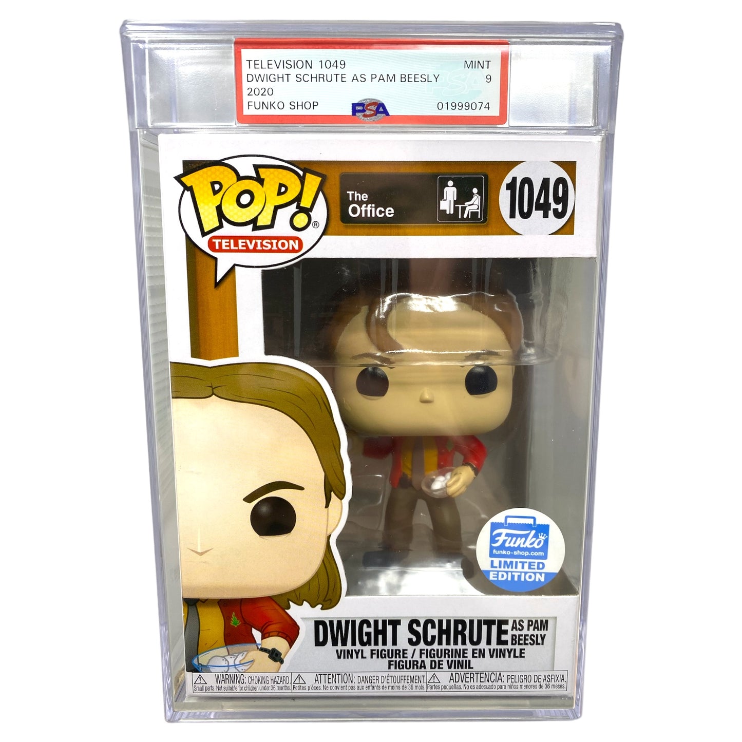 PSA Grade 9 2020 Dwight Schrute as Pam Beesly 1049 Funko Shop Exclusive