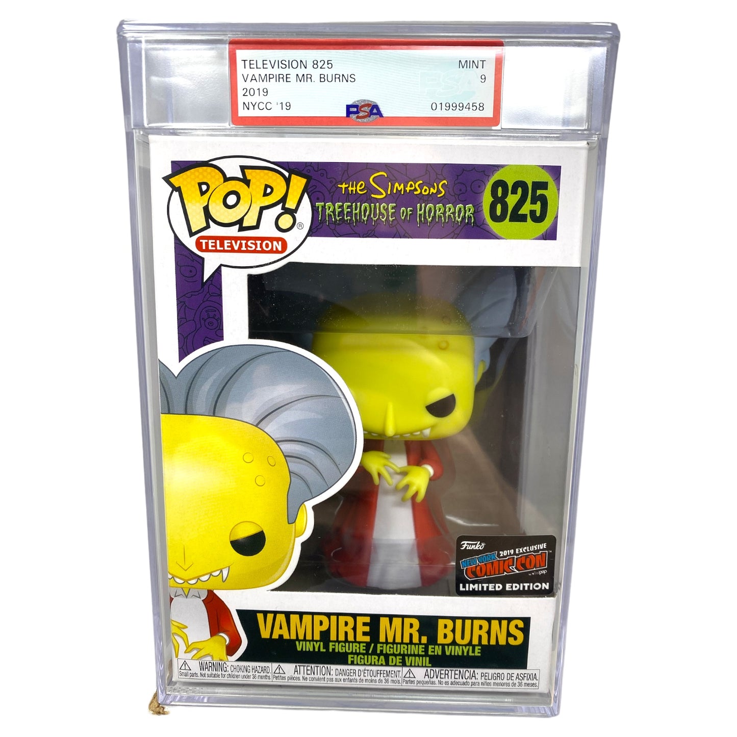 PSA Grade 9 2019 Vampire Mr. Burns 825 NYCC