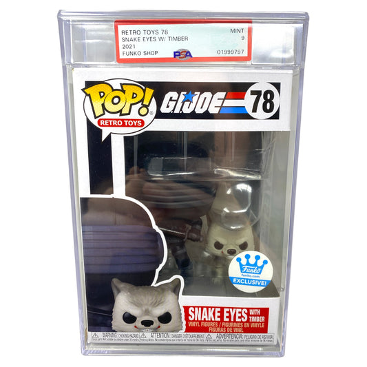 PSA Grade 9 2021 Snake Eyes with Timber 78 Funko Shop Exclusive