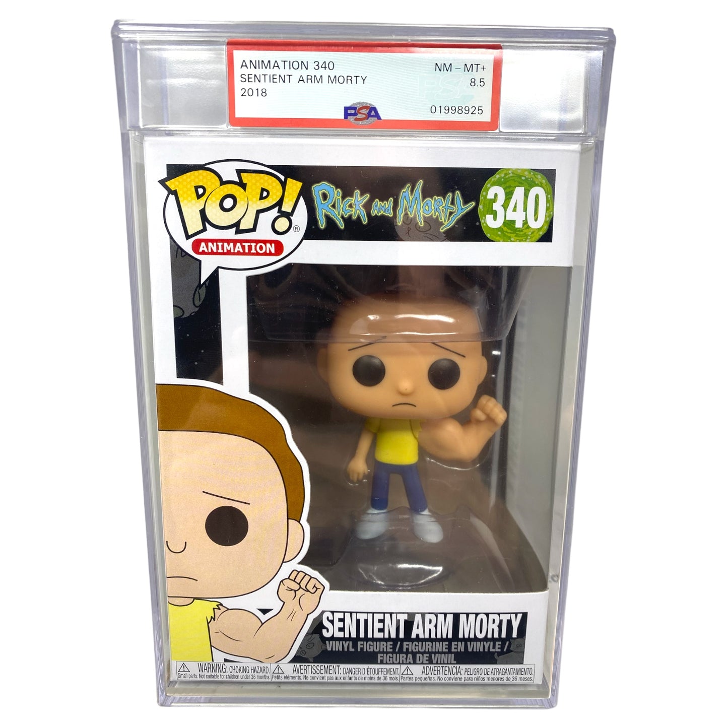 SOLD - PSA Grade 8.5 2018 Sentient Arm Morty 340