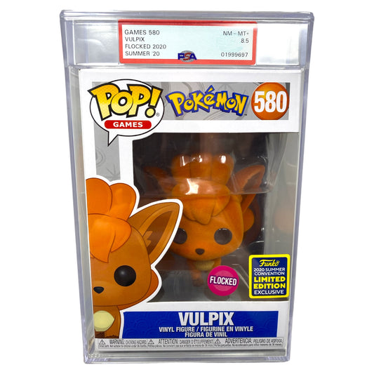 PSA Grade 8.5 Flocked Vulpix 580 Summer Convention