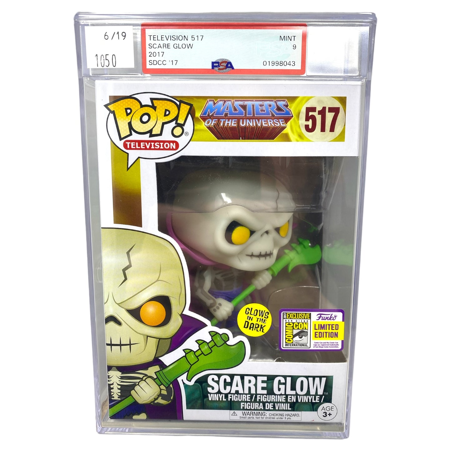 PSA Grade 9 2017 Scare Glow 517 Glow in the Dark SDCC