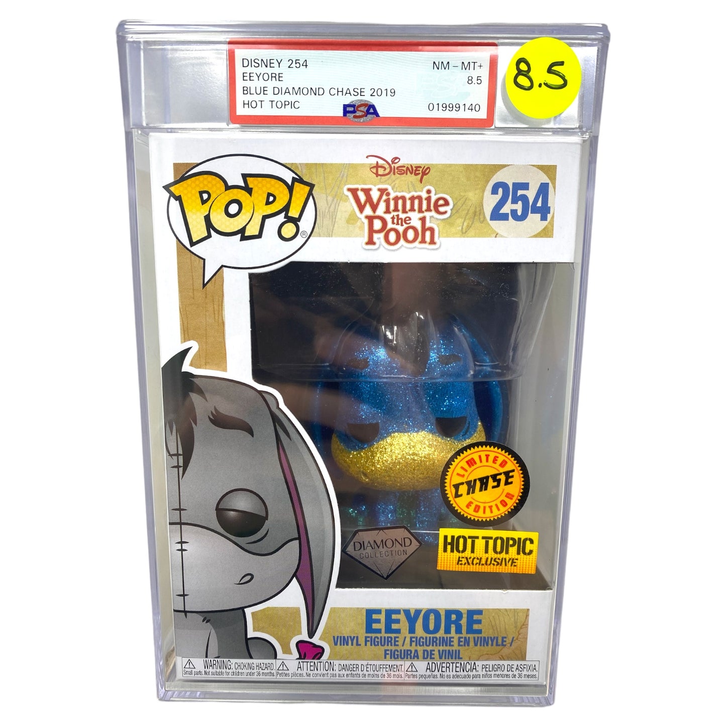 PSA Grade 8.5 2019 Eeyore 254 Diamond Collection Chase, Hot Topic