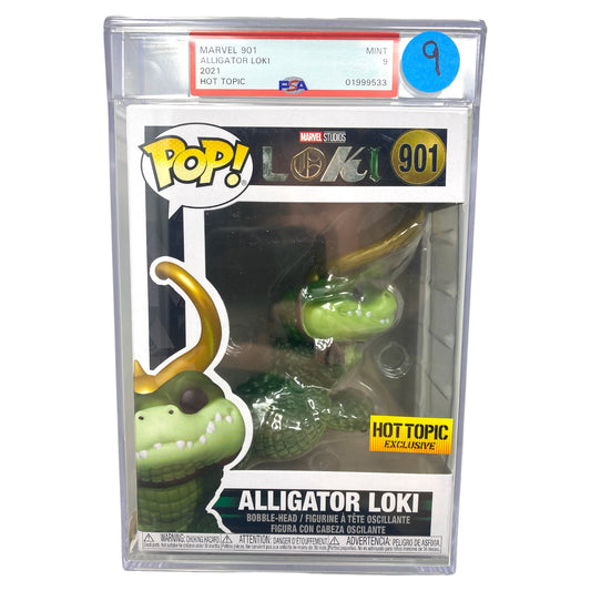 PSA Grade 9 2021 Alligator Loki 901 Hot Topic