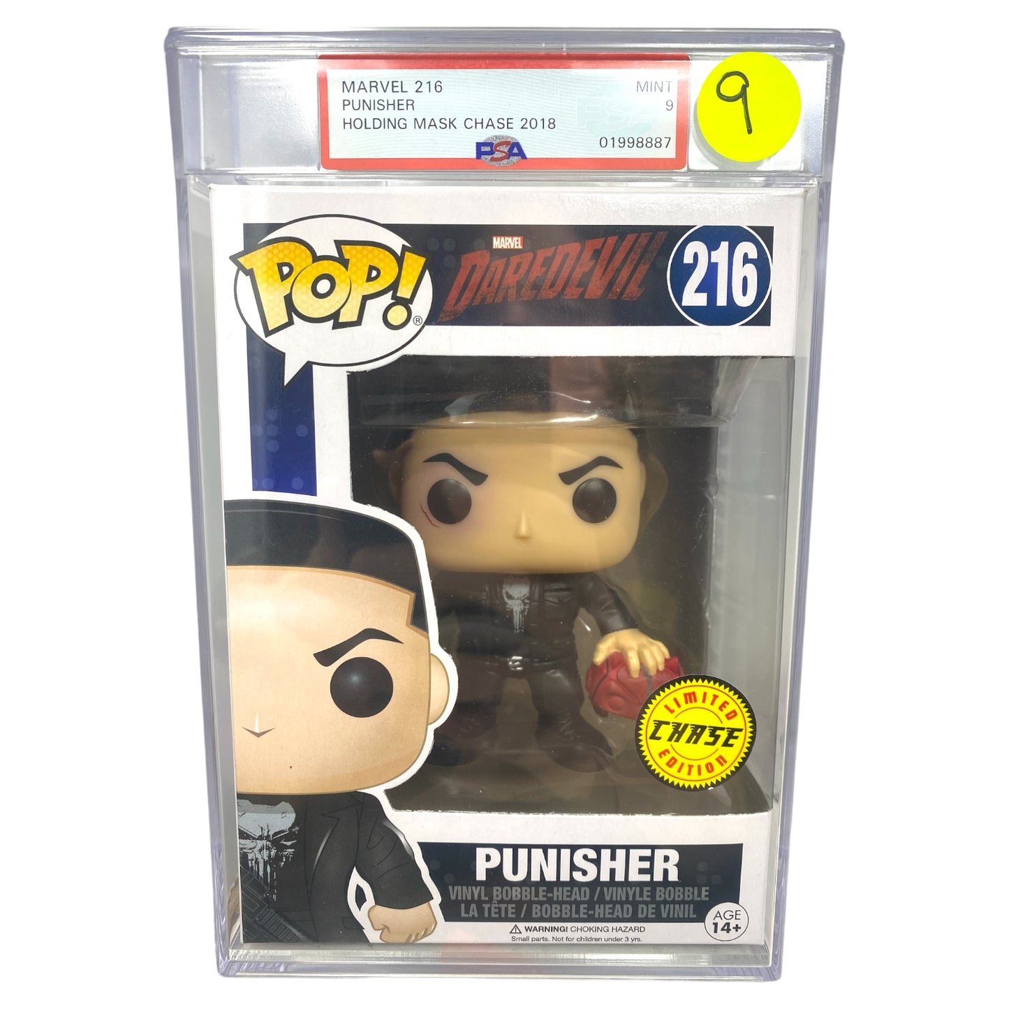 PSA Grade 9 2018 Punisher 216 Holding Mask Chase