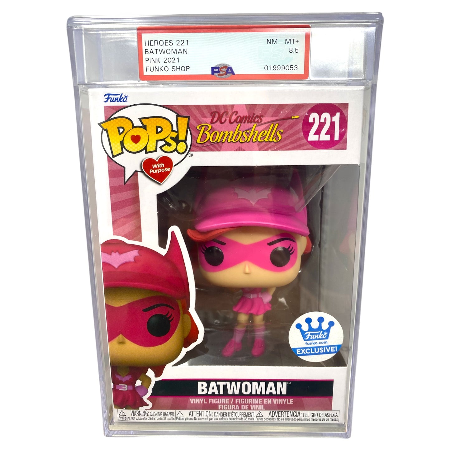 PSA Grade 8.5 Pink 2021 Batwoman 221 Funko Shop Exclusive
