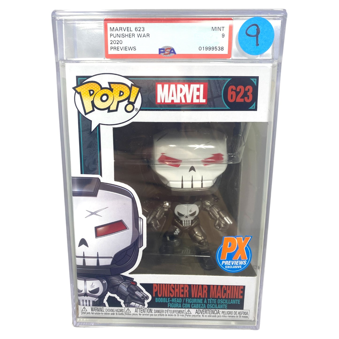 PSA Grade 9 2020 Punisher War Machine 623 PX Previews