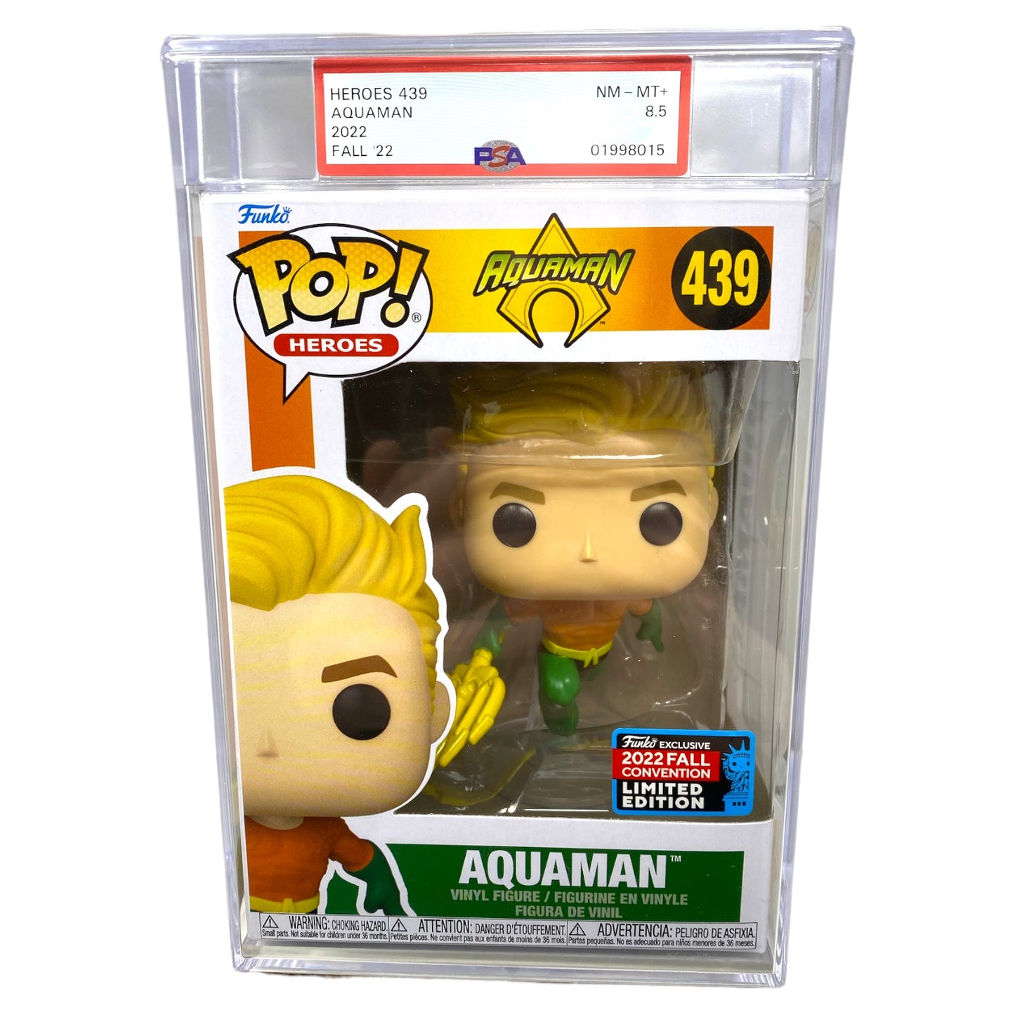 PSA Grade 8.5 2022 Aquaman 439 Fall Convention