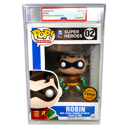 PSA Grade 8 Metallic 2015 Robin 02 Chase