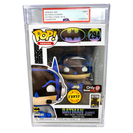 PSA Grade 9 Sitting Chase 2019 Batman [Gamer] 294 GameStop Exclusive