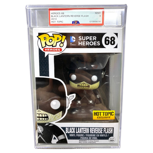 PSA Grade 9 2014 Black Lantern Reverse Flash 68, Hot Topic