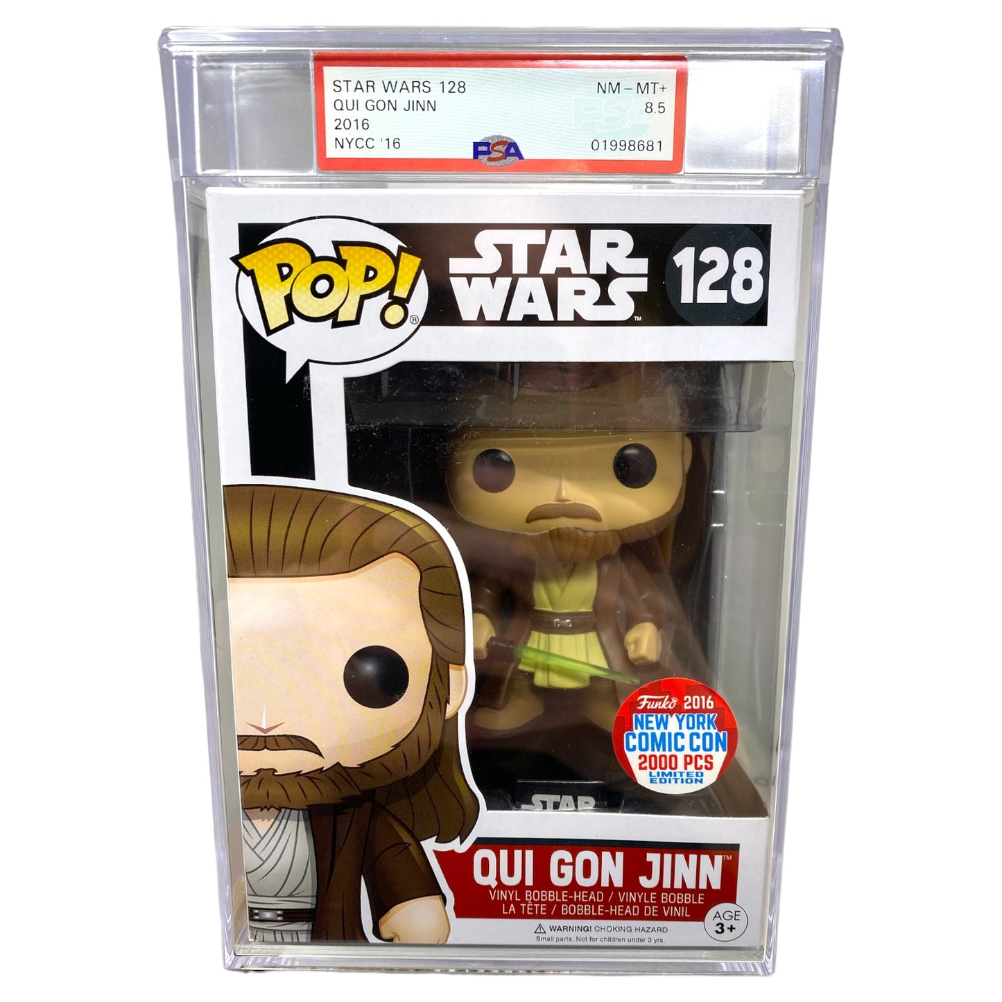 PSA Grade 8.5 2016 Qui Gon Jinn 128 NYCC