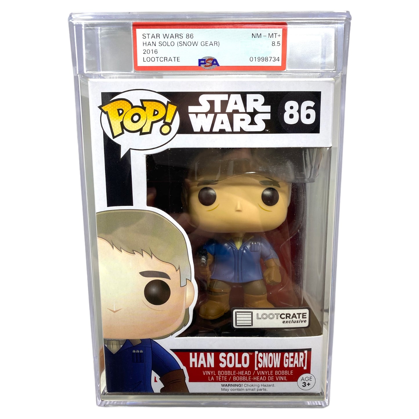 PSA Grade 8.5 2016 Han Solo [Snow Gear] 86 Lootcrate Exclusive