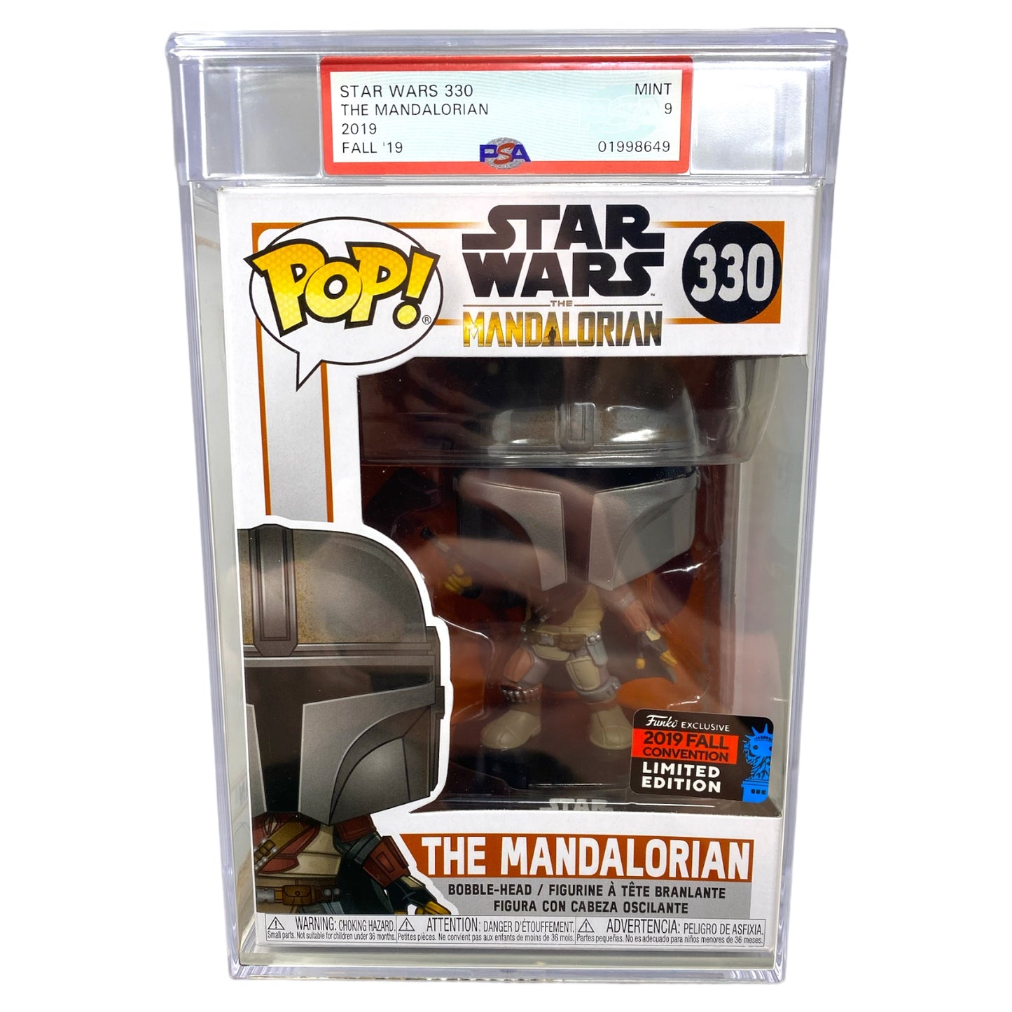 PSA Grade 9 2019 The Mandalorian 330 Fall Convention