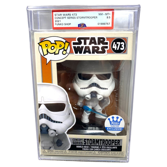 PSA Grade 8.5 2021 Concept Series Stormtrooper 473 Funko Shop Exclusive