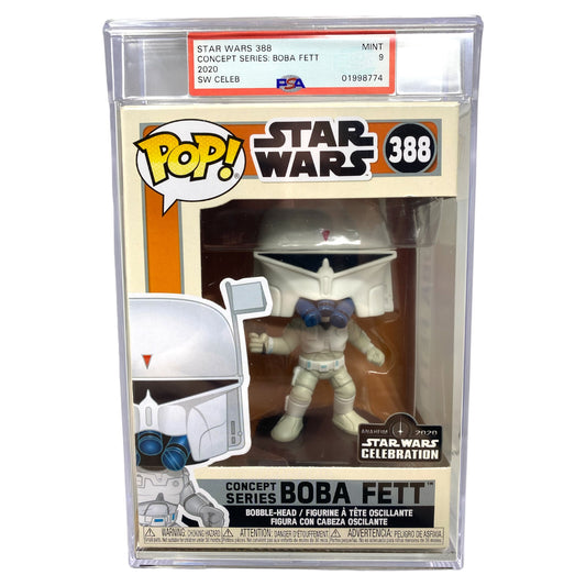 PSA Grade 9 2020 Concept Series Boba Fett 388 SW Celeb