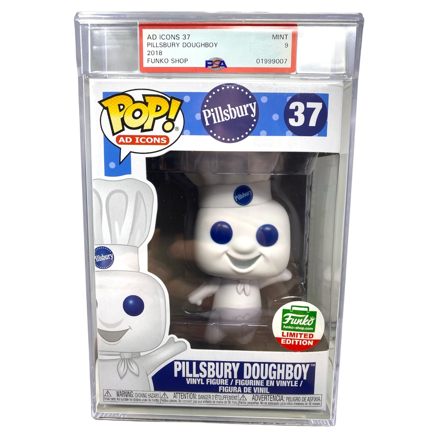 PSA Grade 9 2018 Pillsbury Doughboy 37 Funko Shop Exclusive