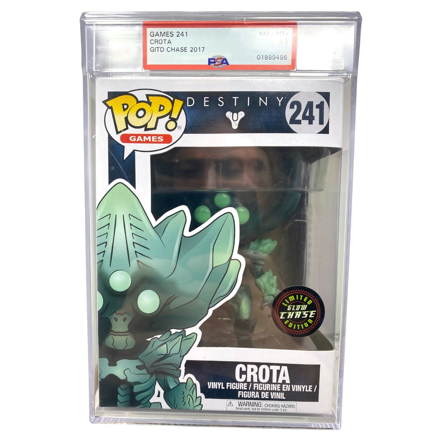First Ever Graded PSA Grade 8.5 2017 Crota 241 Glow in the Dark, Chase