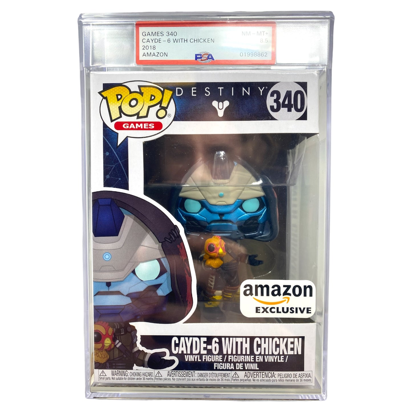 PSA Grade 8.5 2018 Cayde-6 with Chicken, Amazon Exclusive