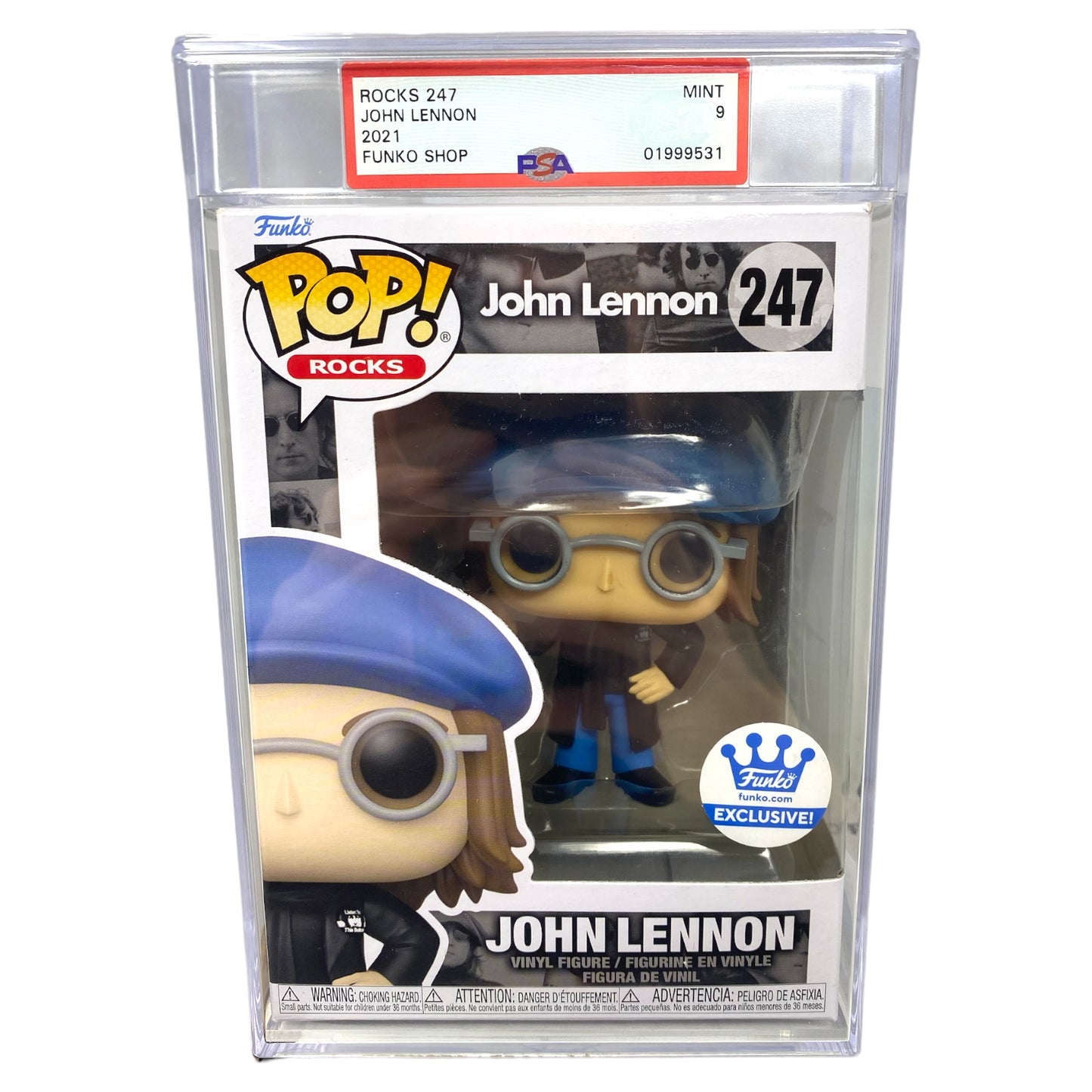 Sold PSA Grade 9 2021 John Lennon 247 Funko Shop Exclusive