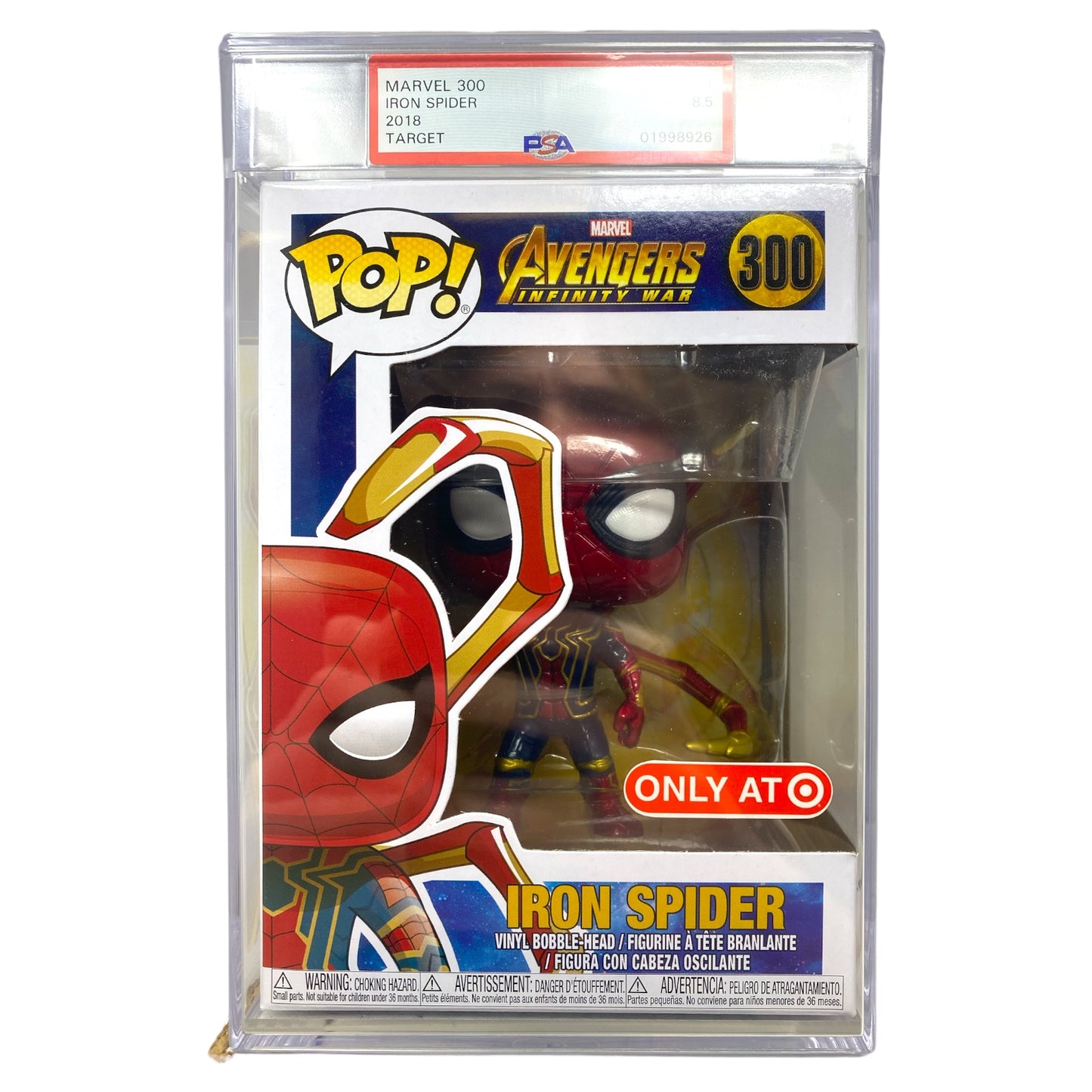 PSA Grade 8.5 2018 Iron Spider 300 Target Exclusive