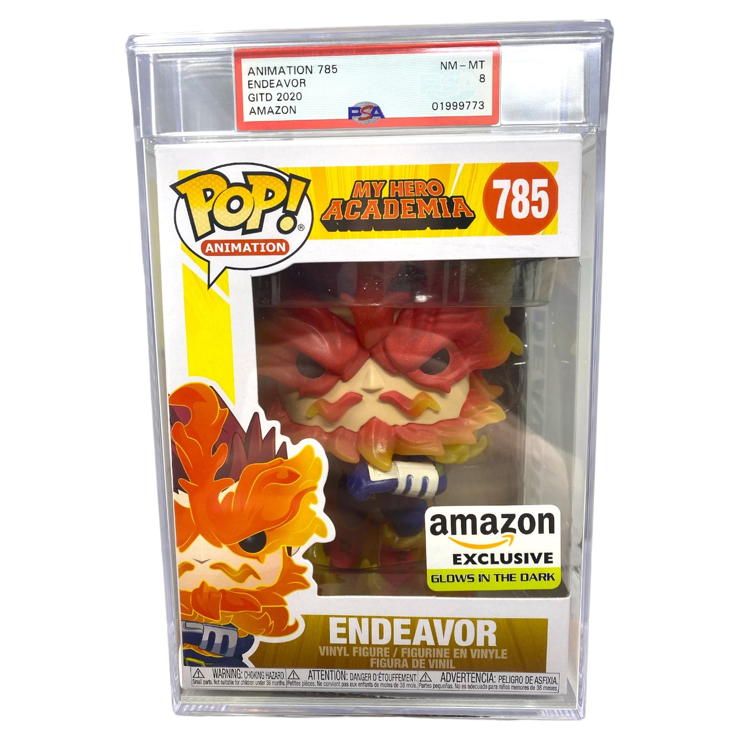 PSA Grade 8 2020 Endeavor 785 Glows in the Dark, Amazon Exclusive