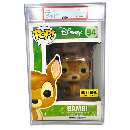 Sold - PSA Grade 8.5 2016 Bambi 94 Flocked Hot Topic