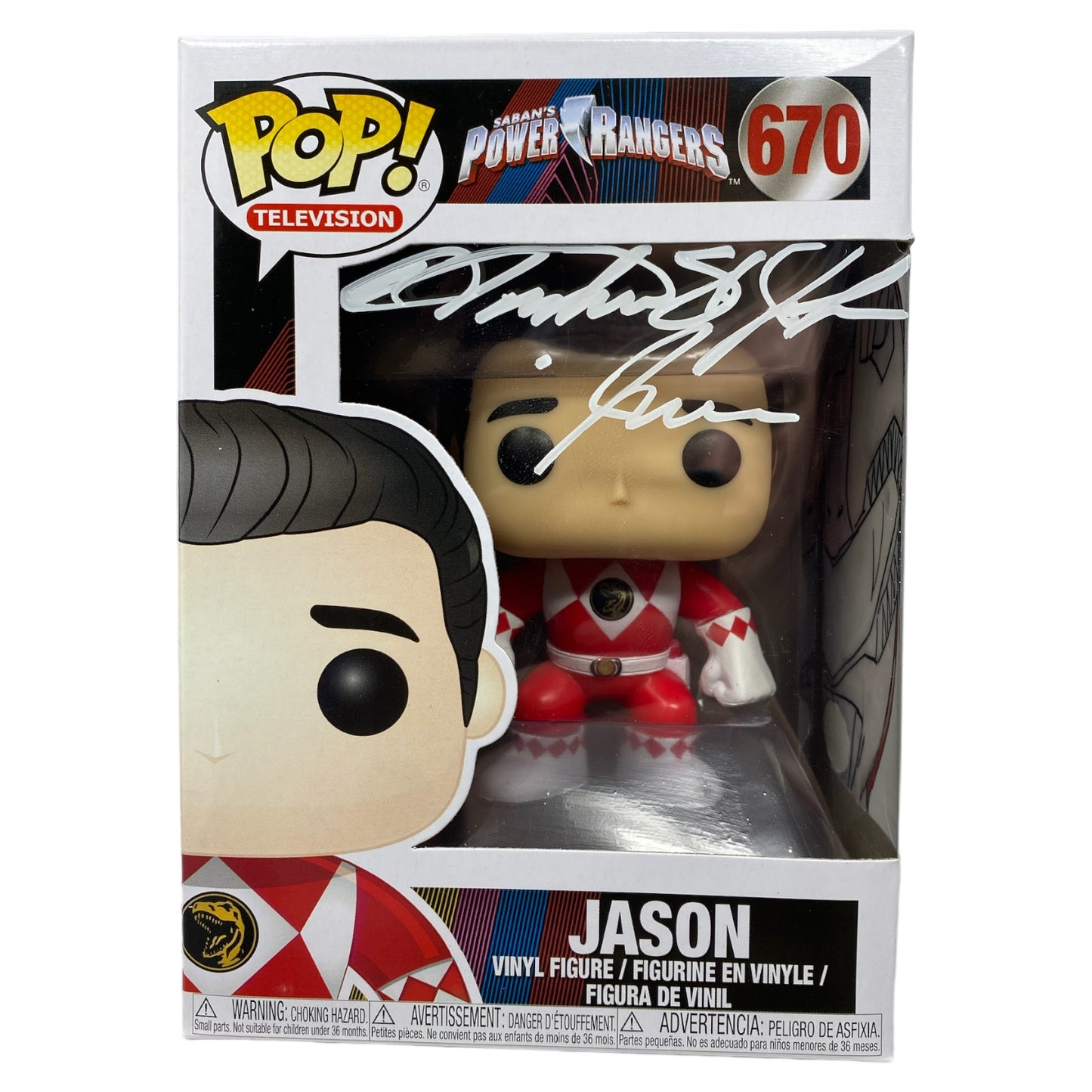 Sold - TV - Power Rangers - Austin St. John Autographed Jason 670, TCC X DNA Custom