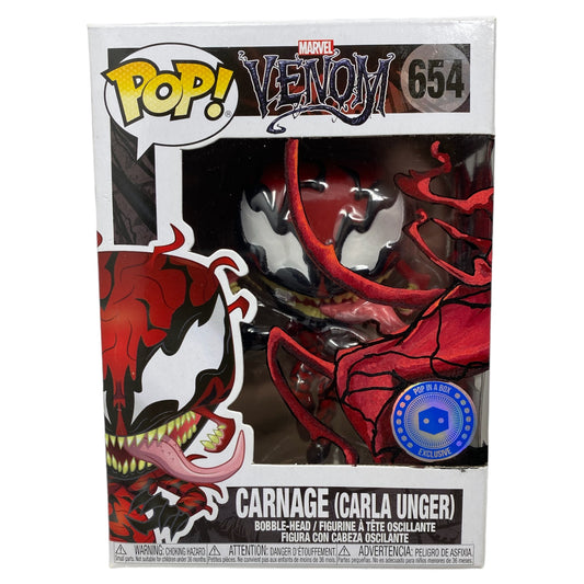 Marvel - Carnage (Carla Unger) 654 Pop in a Box, TCC X “Mooch” Custom