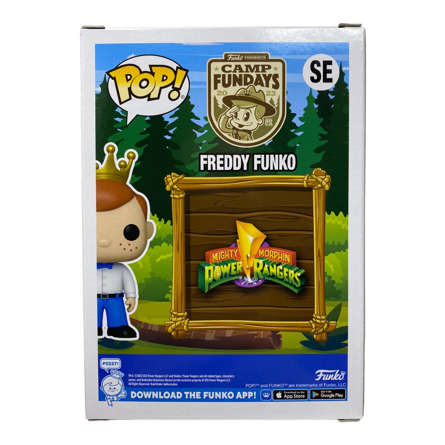 Sold - 2023 Freddy Funko as Green Ranger, GITD Camp Fundays 4000 pcs