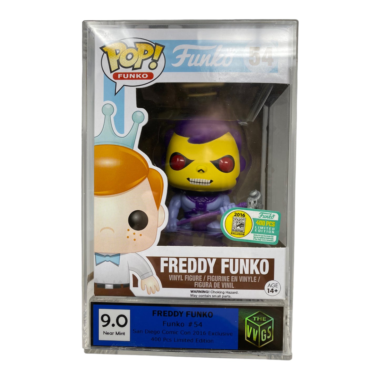 Sold VVGS 9.0 2016 Freddy Funko Skeletor 54, SDCC 400 pcs