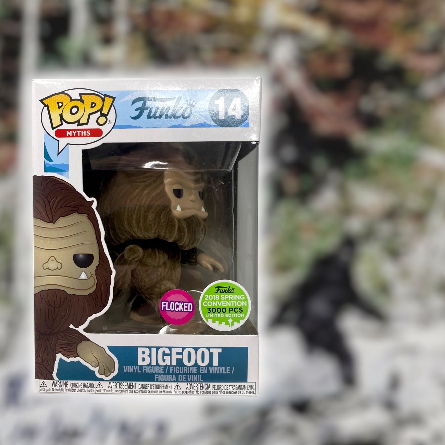 Sold - 2018 Myths - Bigfoot 14, Flocked Spring Convention, 3000 pcs