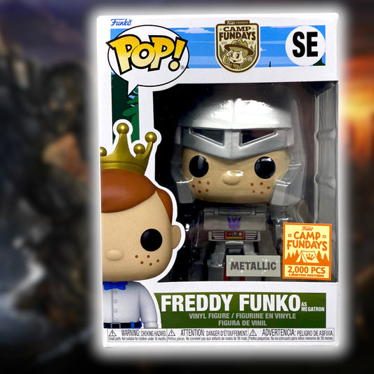 SOLD - 2023 Freddy Funko as Megatron SE, Metallic, Camp Fundays