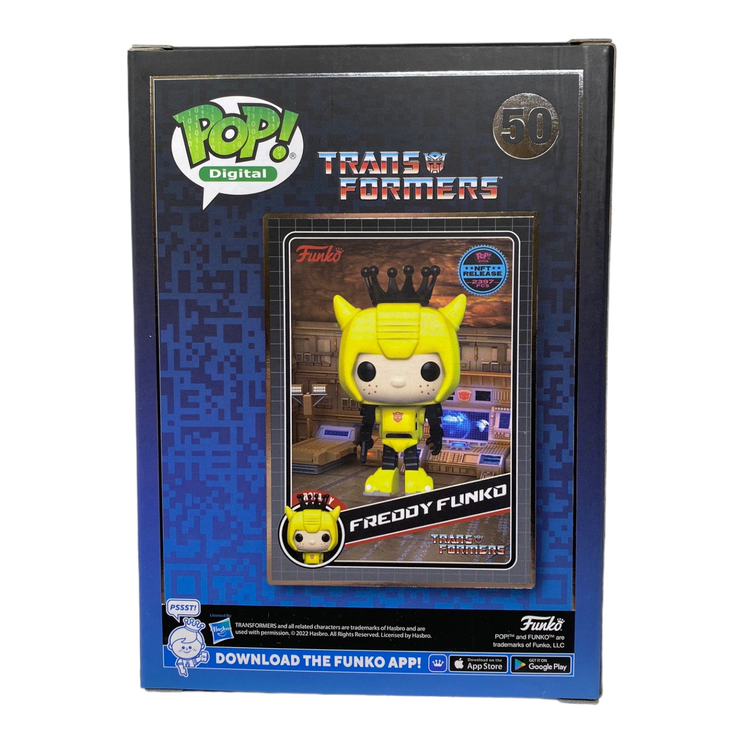 2022 NFT Freddy Funko as Bumblebee 50, NFT Release 2397 pcs