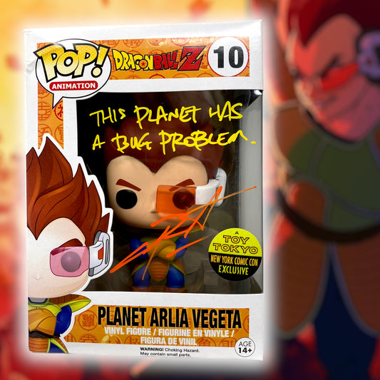 2014 Autographed Planet Arlia Vegeta 10, TT & NYCC Exclusive