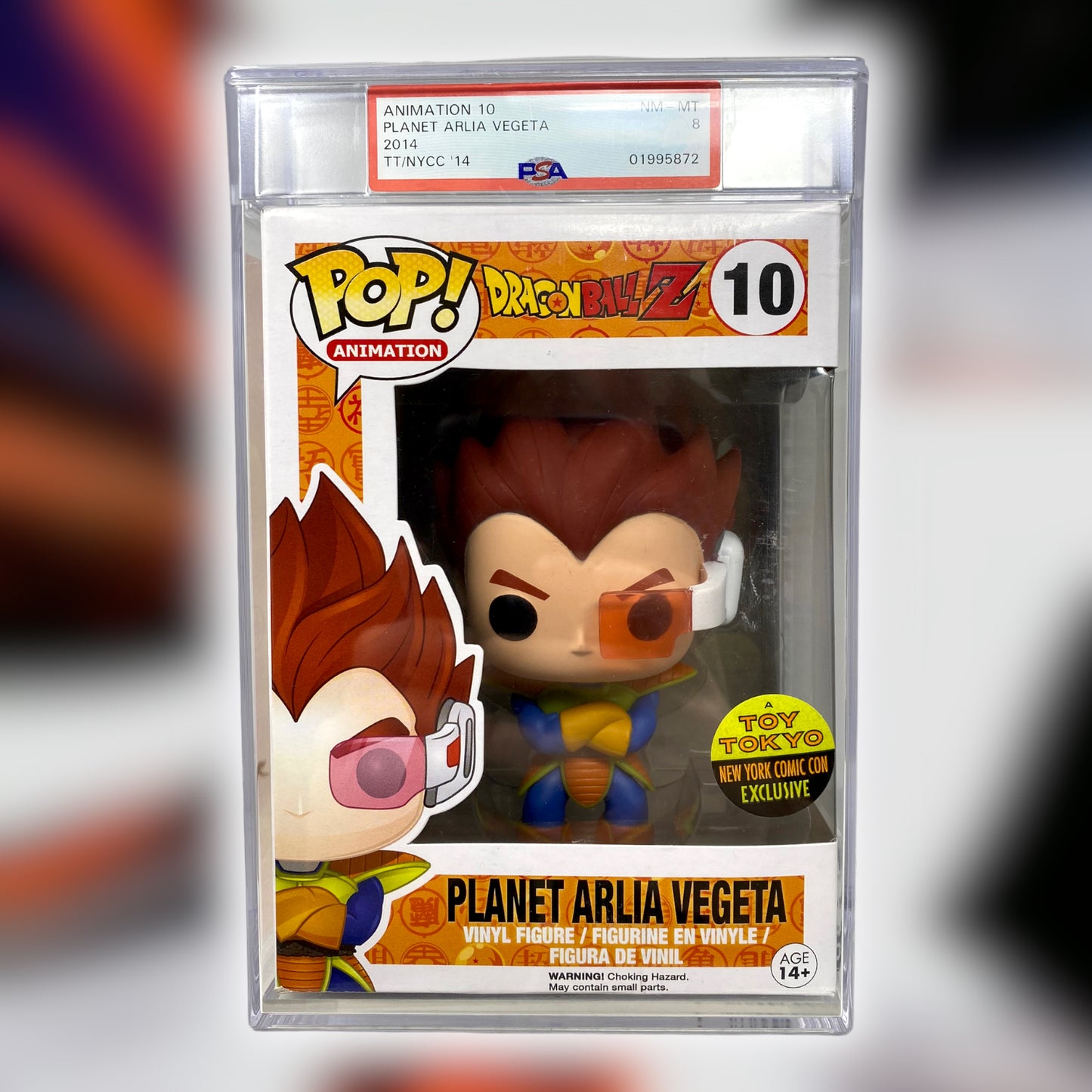 SOLD PSA Grade 2014 Planet Arlia Vegeta 10, TT NYCC Exclusive