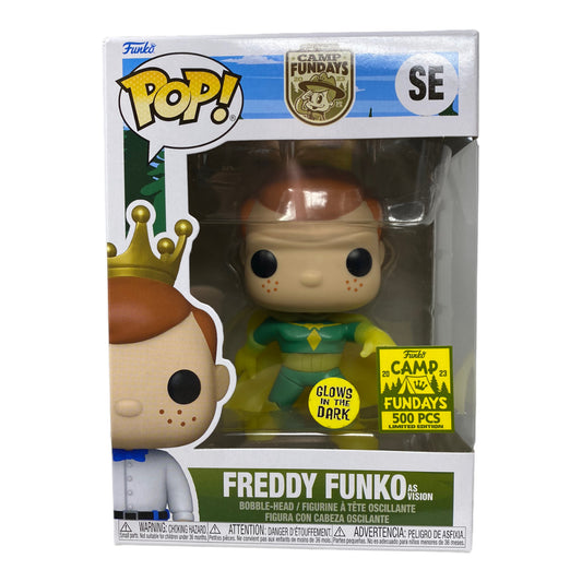 2023 - Freddy Funko as Vision SE, GITD Camp Fundays