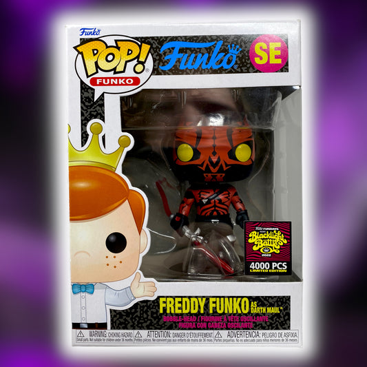 SOLD - 2022 - Freddy Funko as Darth Maul SE, Blacklight Battle 4000 pcs