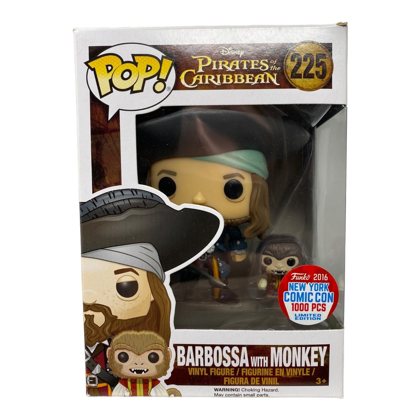 2016 - Barbossa with Monkey 225, NYCC, 1000 pcs