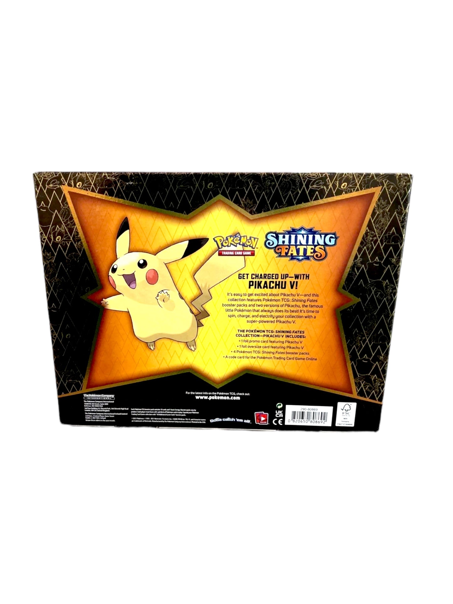 Pokemon TCG Shining Fates Collection Pikachu V Box