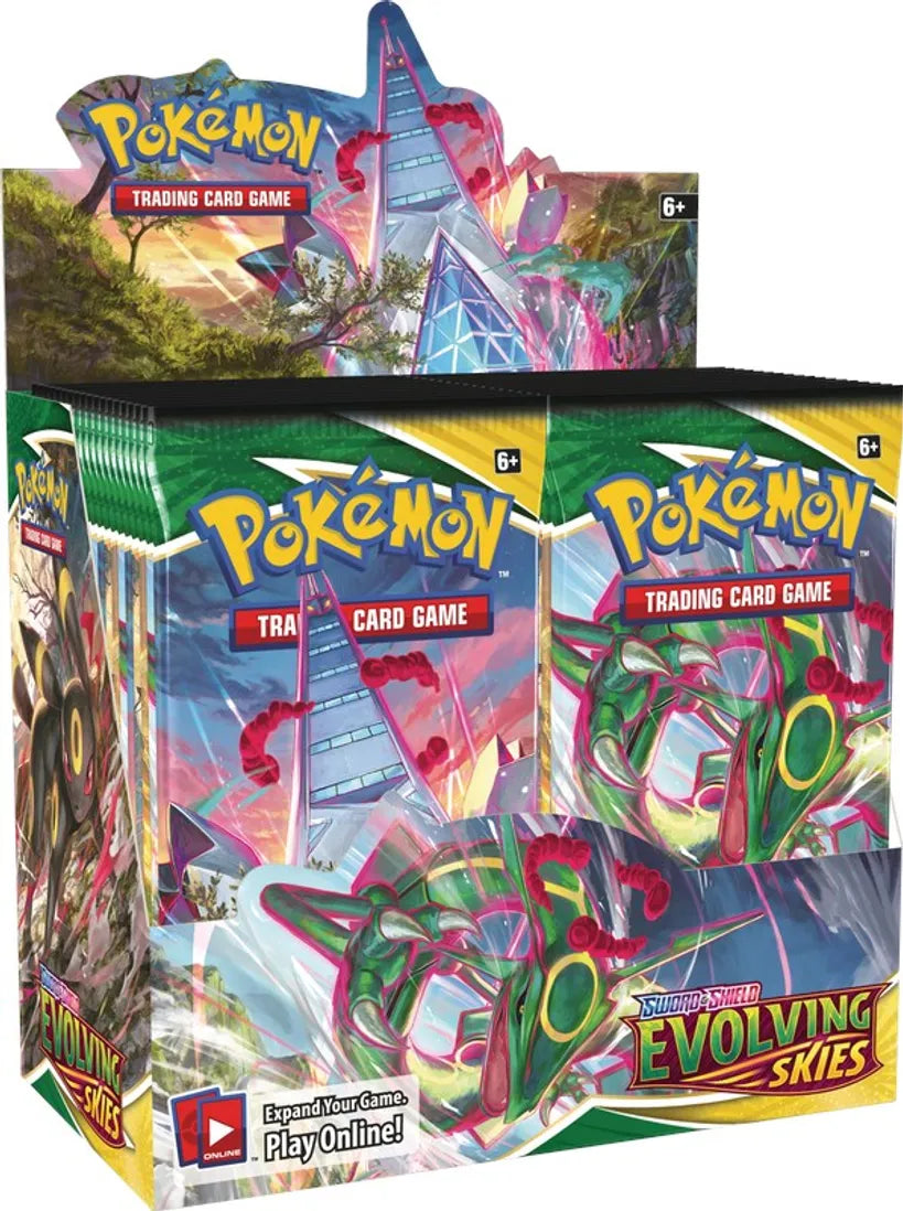 Sold Pokemon TCG Evolving Skies Sword & Shield Booster Box (36 Packs) Factory Sealed