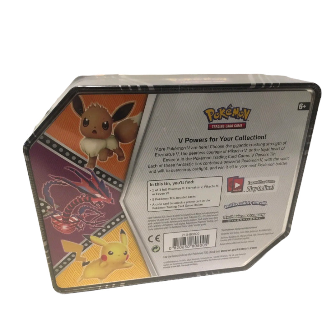 Pokemon TCG: V Powers Tin Pikachu New – Toy Cabal