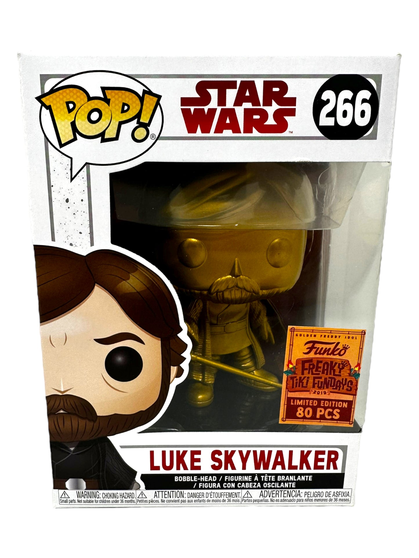 Sold 2019 SDCC Freaky Tiki Fundays Gold Luke Skywalker LE80