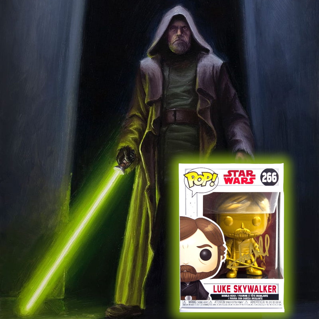 Sold Unreleased 2019 SDCC Freaky Tiki Fundays Gold Luke Skywalker (LE20) MARK HAMILL AUTO!