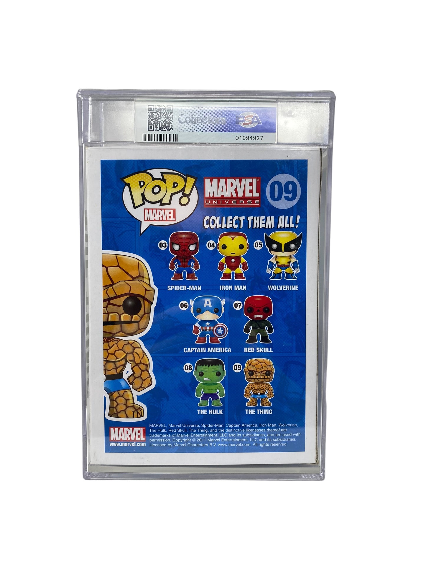 PSA Grade 8.5 Metallic 2011 The Thing 09, SDCC 480 pcs