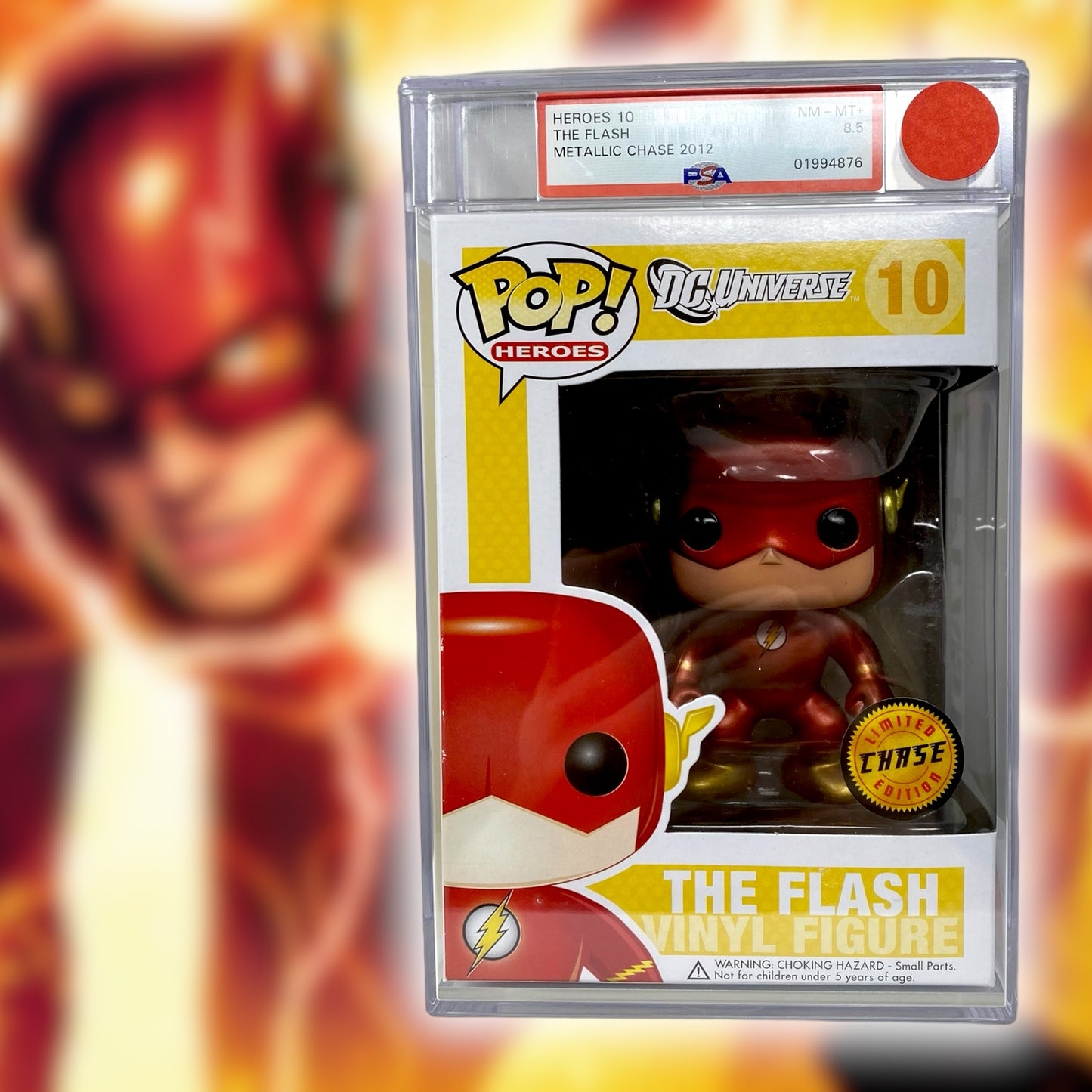 PSA Grade 8.5 - Metallic The Flash 10, Chase