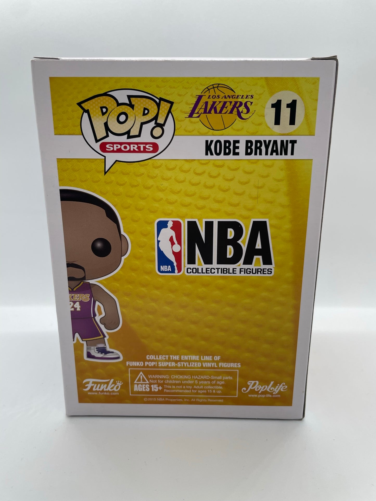 Sold 10/15 2015 Kobe Bryant PopLife 11 #24 Jersey