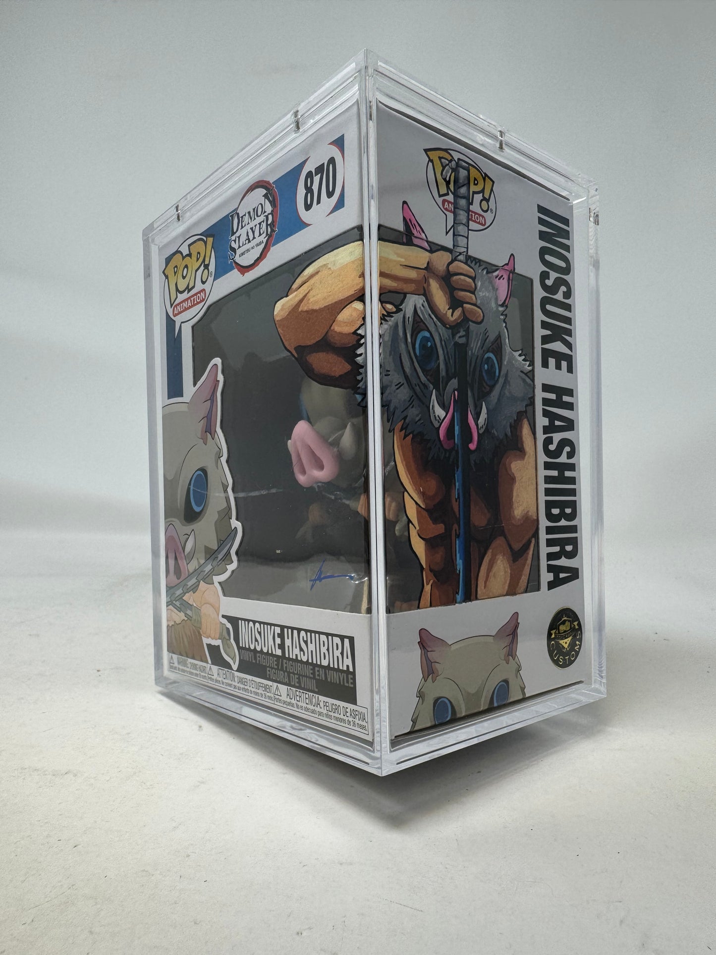 Animation- Demon Slayer Kimetsu No Yaiba Inosuke Hashibira 870 TCC X Mooch Custom (Sword)