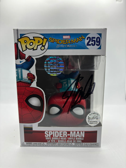 Sold 2017 Spider-Man Autographed by Stan Lee with Paper Dual COA