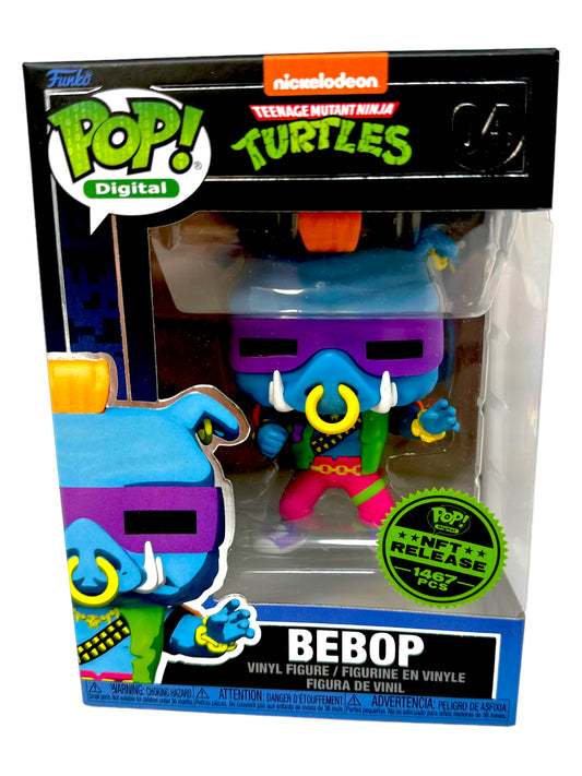 Sold Funko Pop NFT #04 TMNT Bebop Black Light Legendary LE 1467